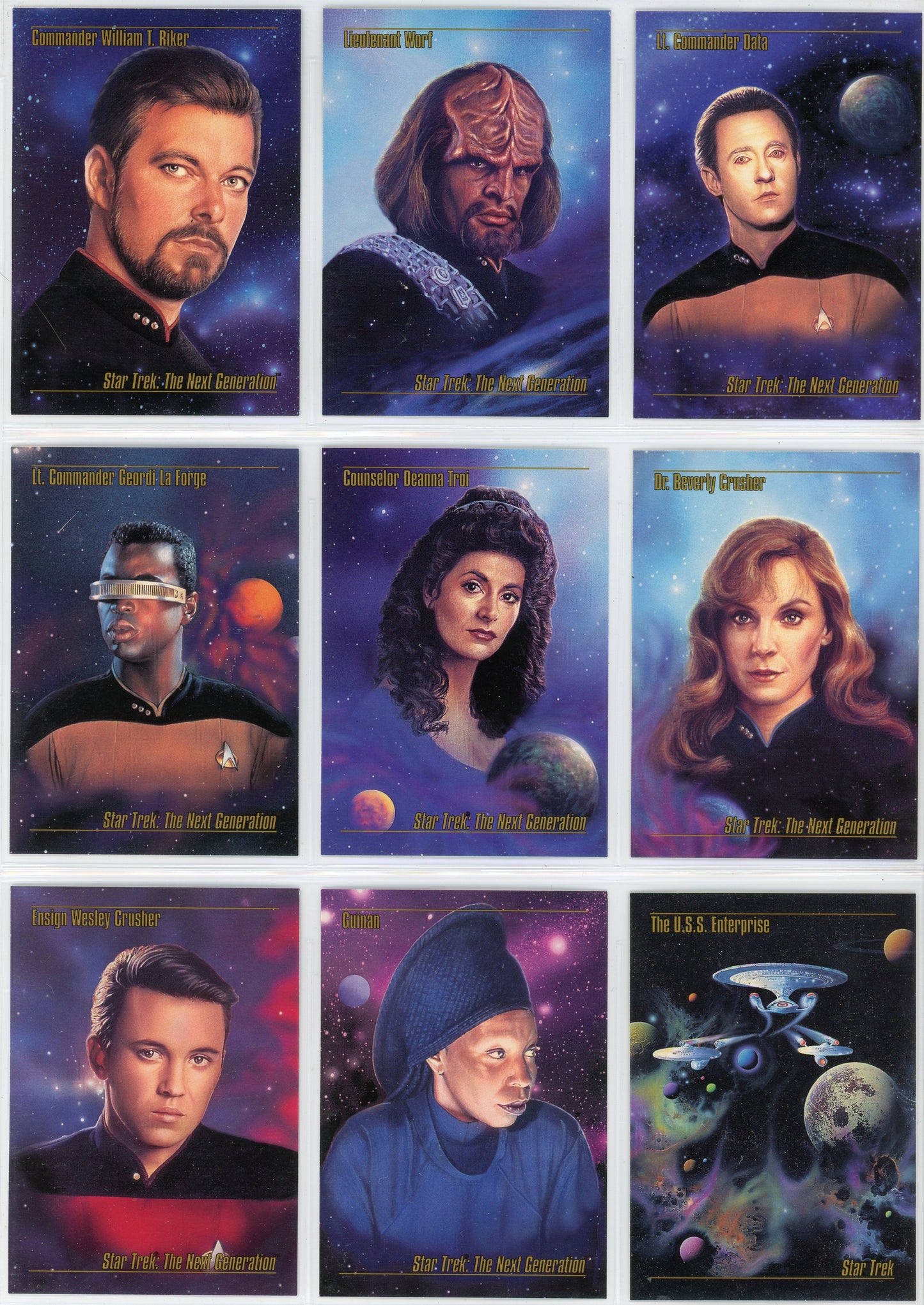 1993 Skybox Star Trek Master Series Complete Set (90 Cards)