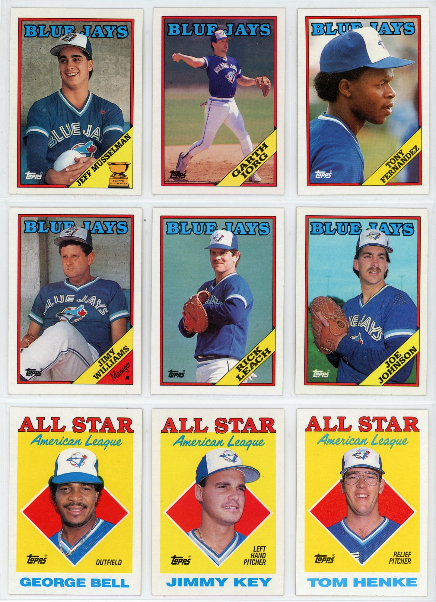 1988 Topps Vintage Toronto Blue Jays Team Set (32 Cards)
