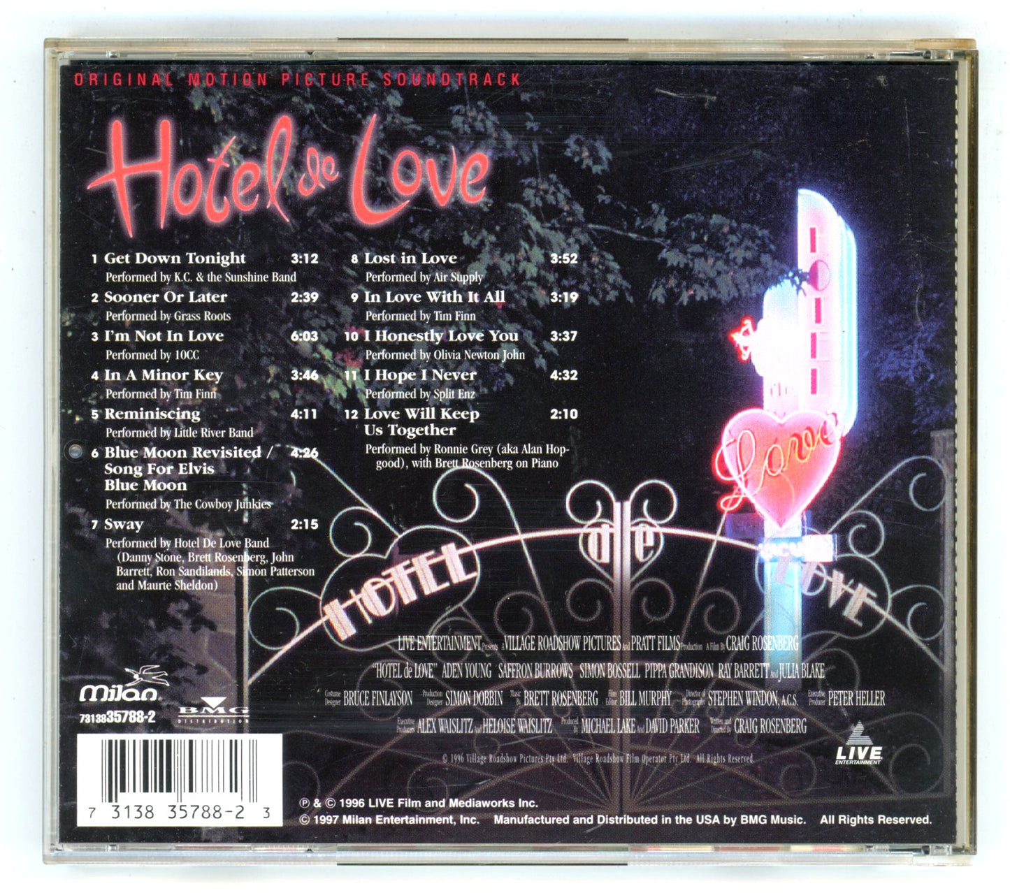 Hotel de Love (1996) Motion Picture Soundtrack Vintage CD