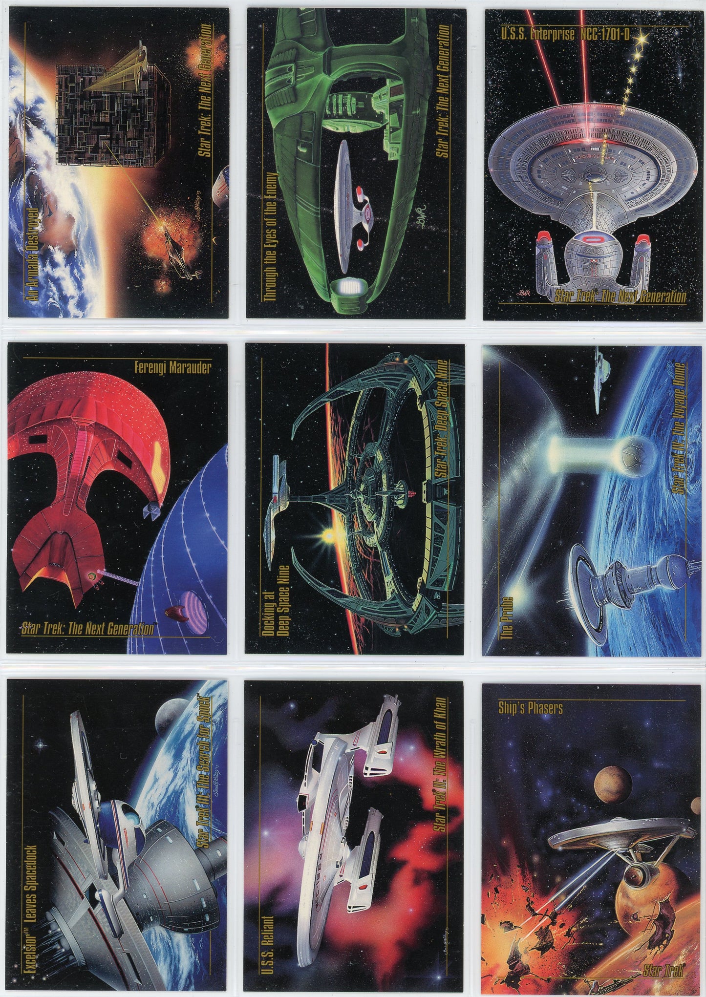 1993 Skybox Star Trek Master Series Complete Set (90 Cards)