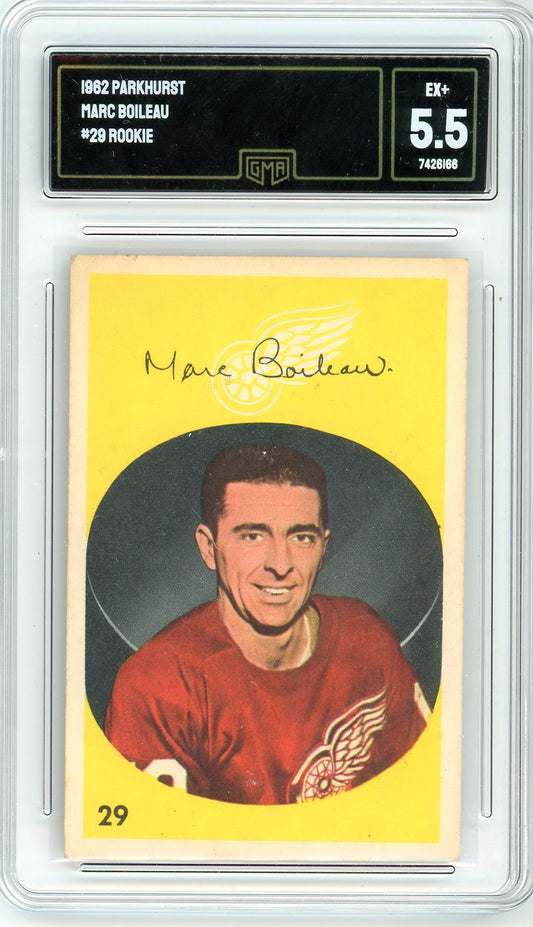 1962 Parkhurst Marc Boileau Graded Rookie Card #29 GMA 5.5