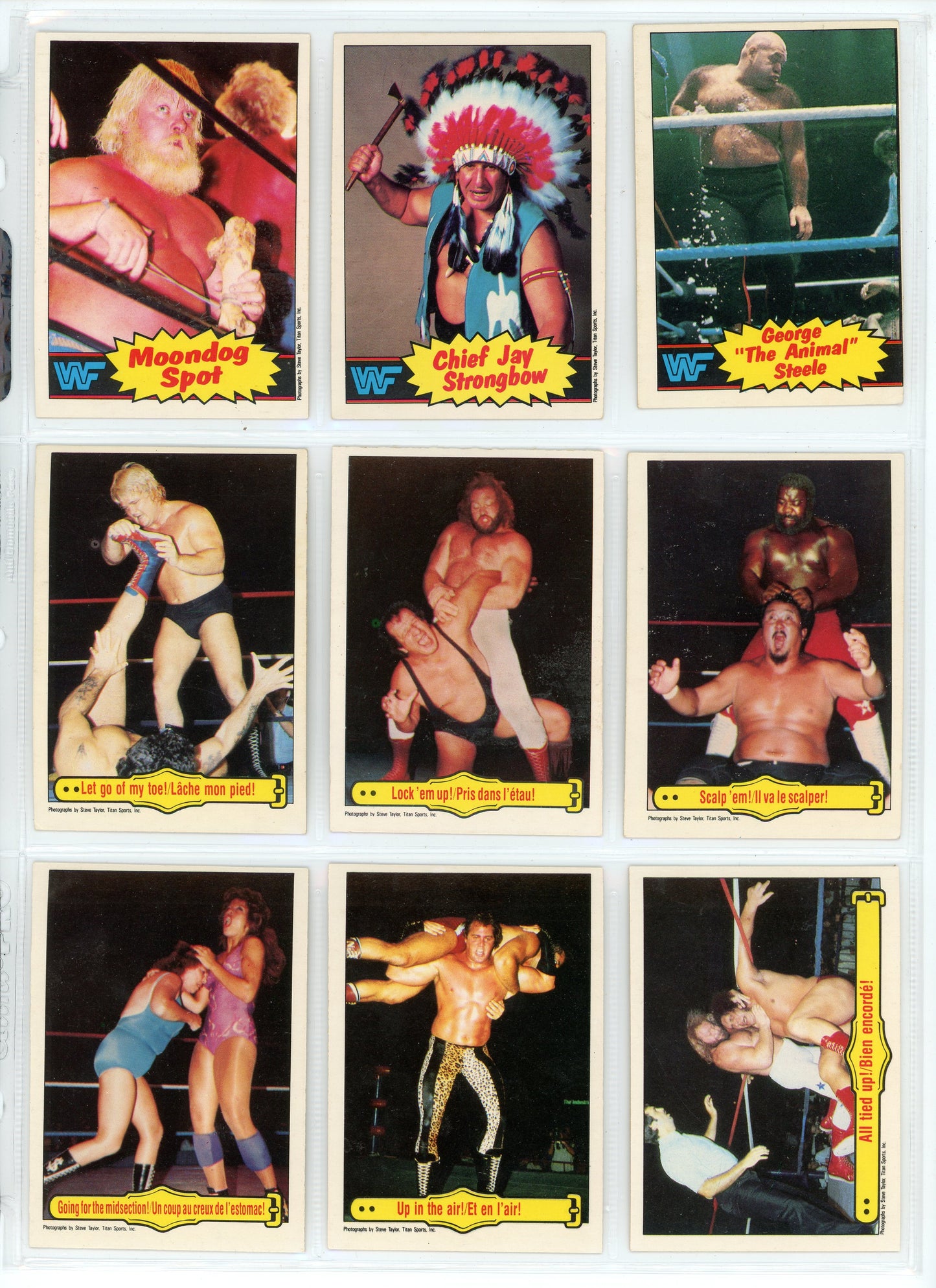 1985 Topps WWF Wrestling Cards Complete Set (66 Cards) Hulk Hogan Rookie