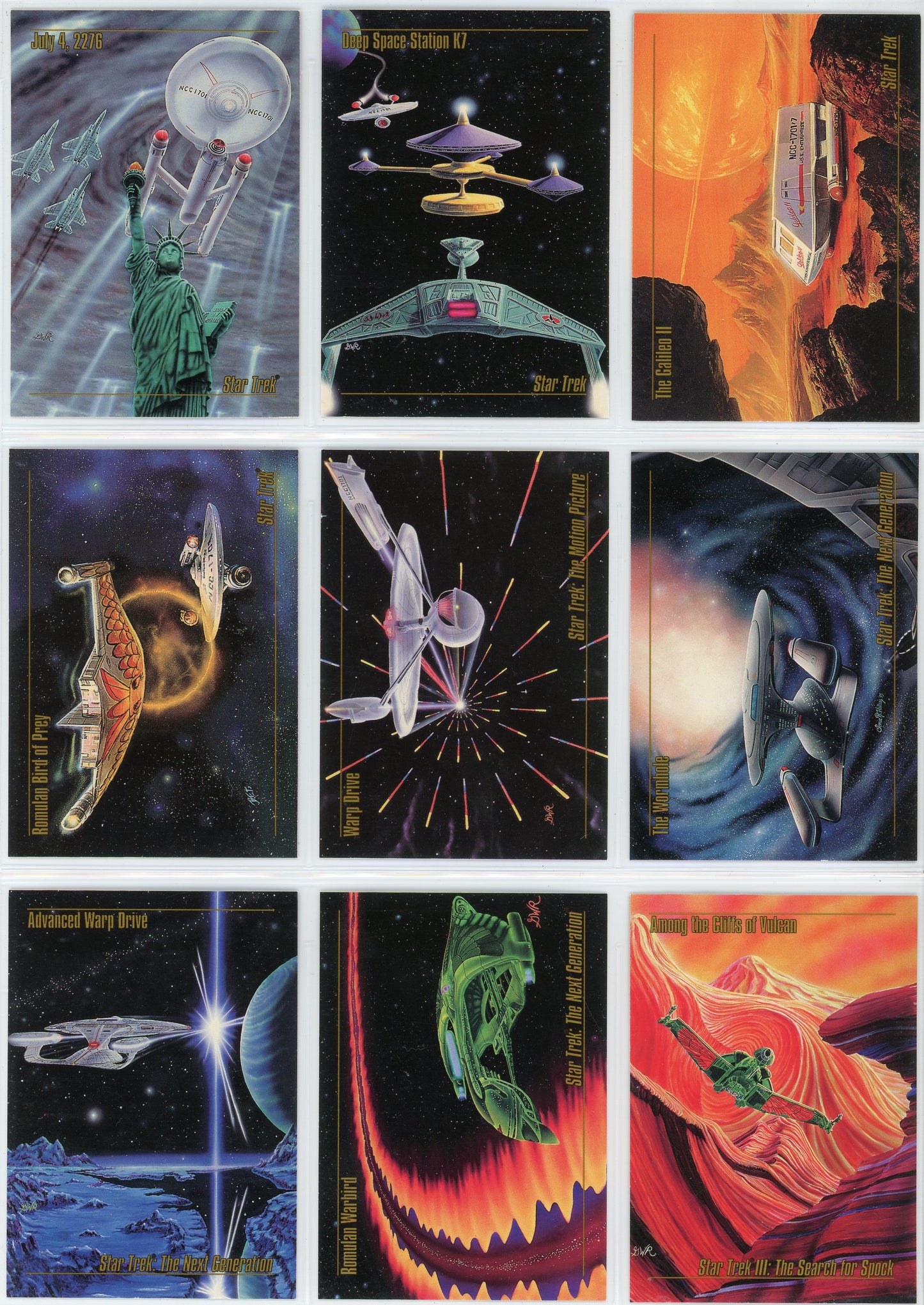 1993 Skybox Star Trek Master Series Complete Set (90 Cards)