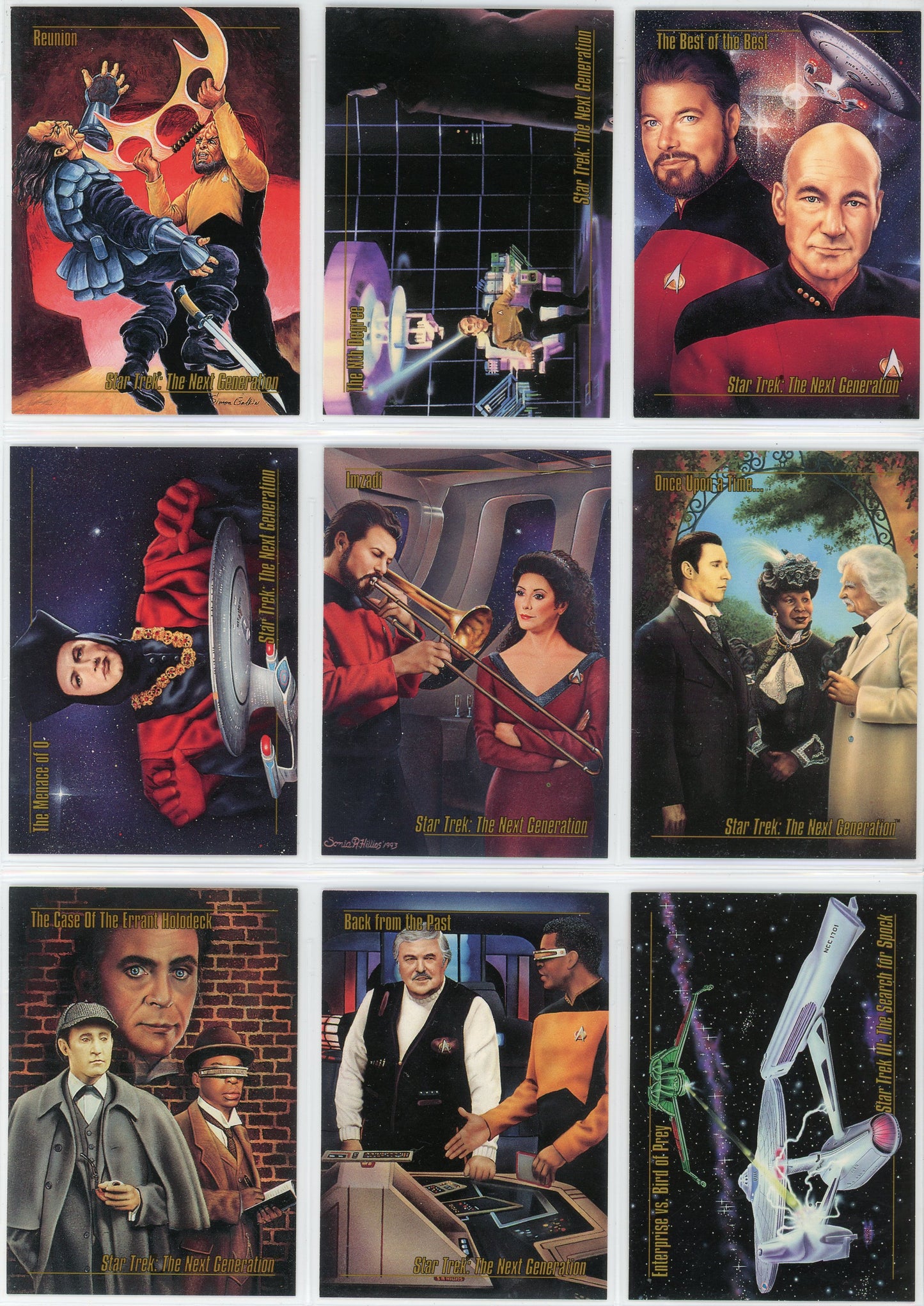 1993 Skybox Star Trek Master Series Complete Set (90 Cards)