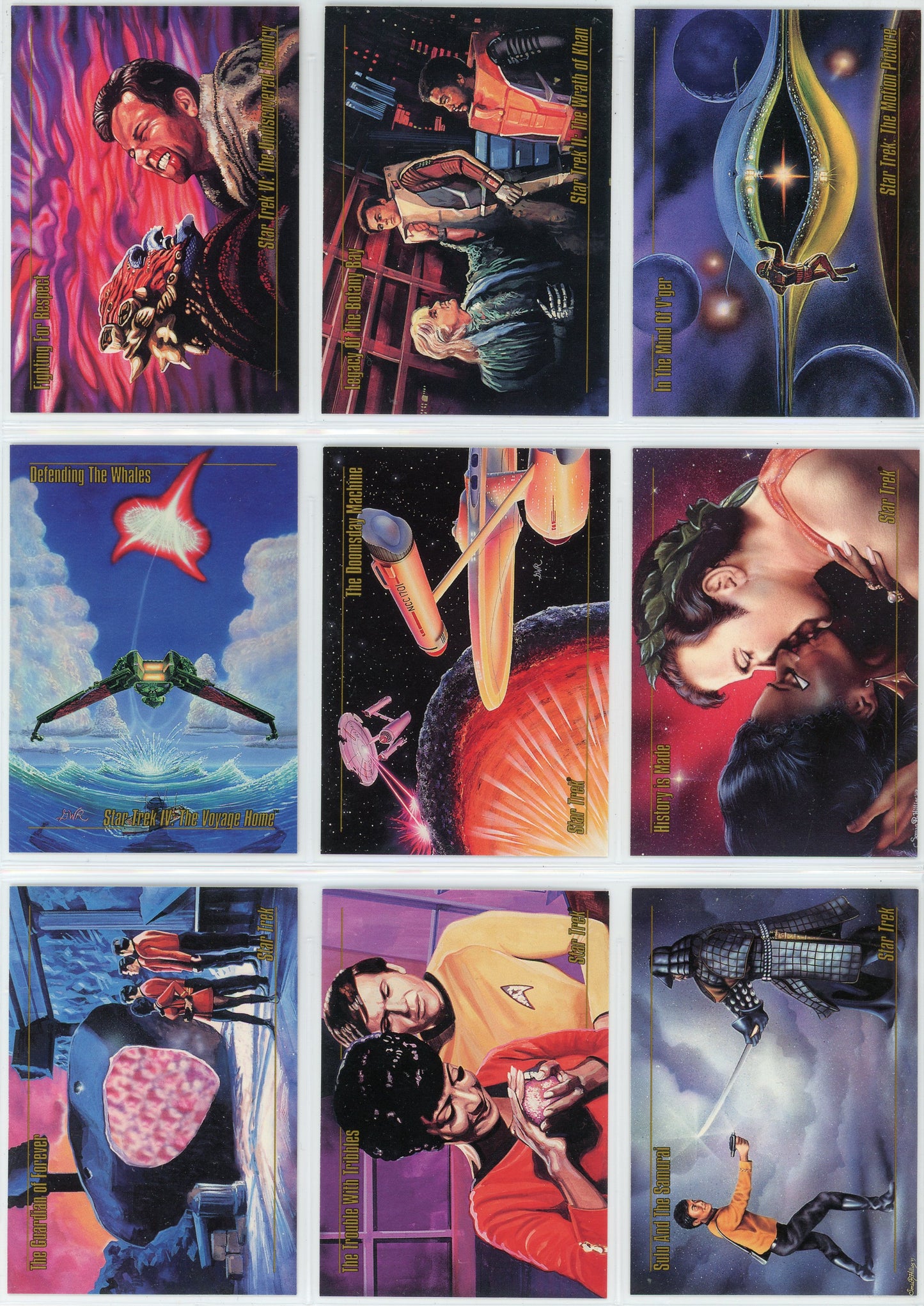 1993 Skybox Star Trek Master Series Complete Set (90 Cards)