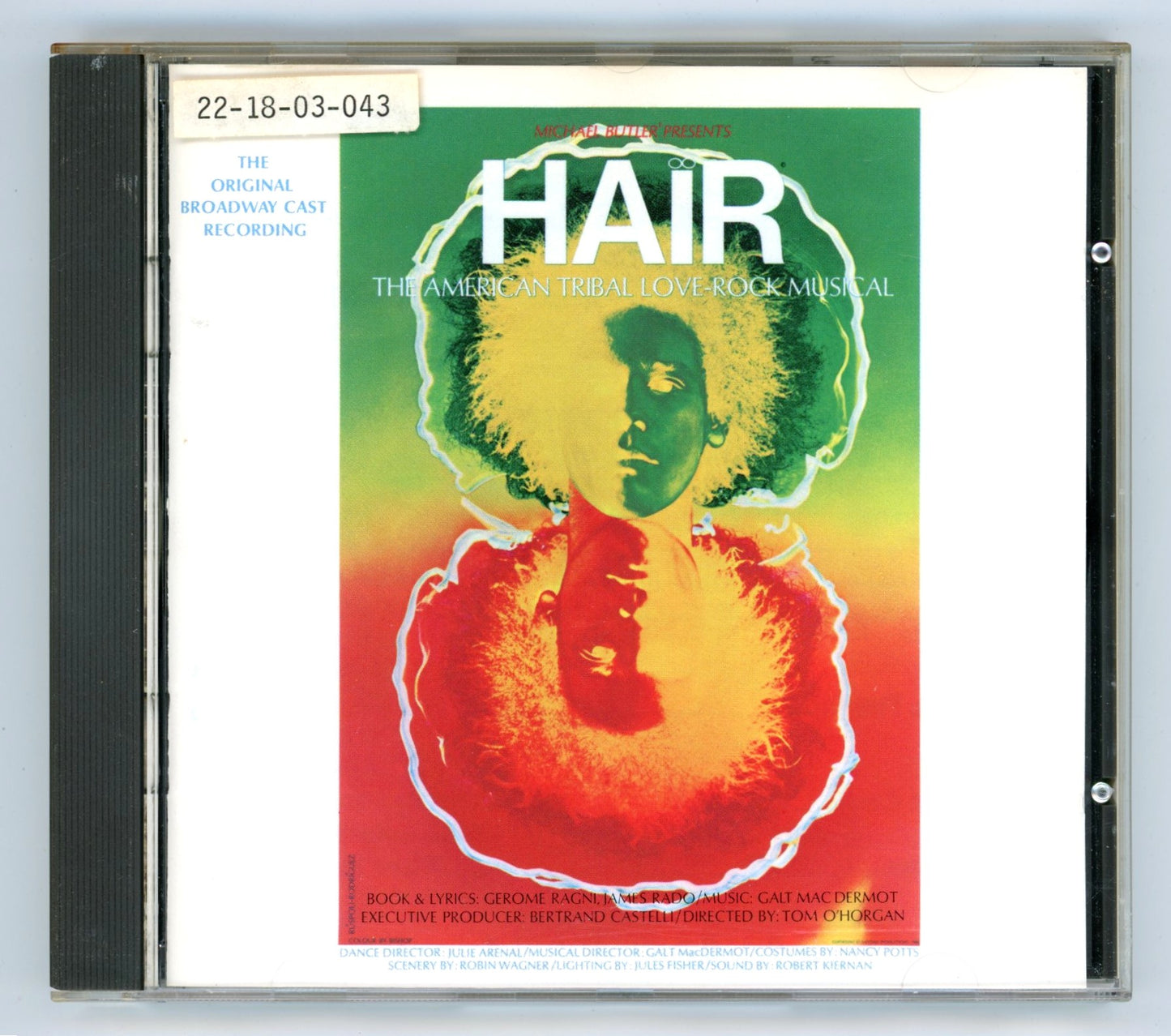 Hair (1967) Broadway Musical Soundtrack Vintage CD