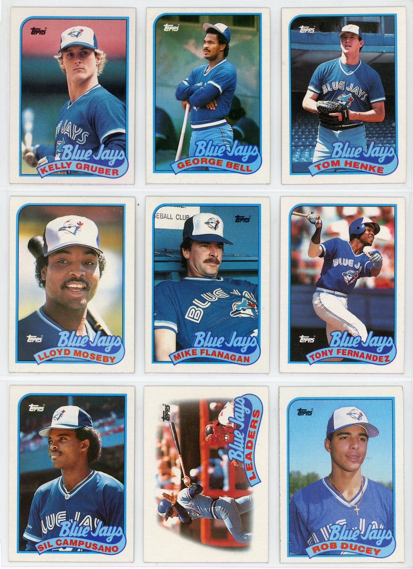 1989 Topps Vintage Toronto Blue Jays Team Set (28 Cards) No George Bell Record Breaker