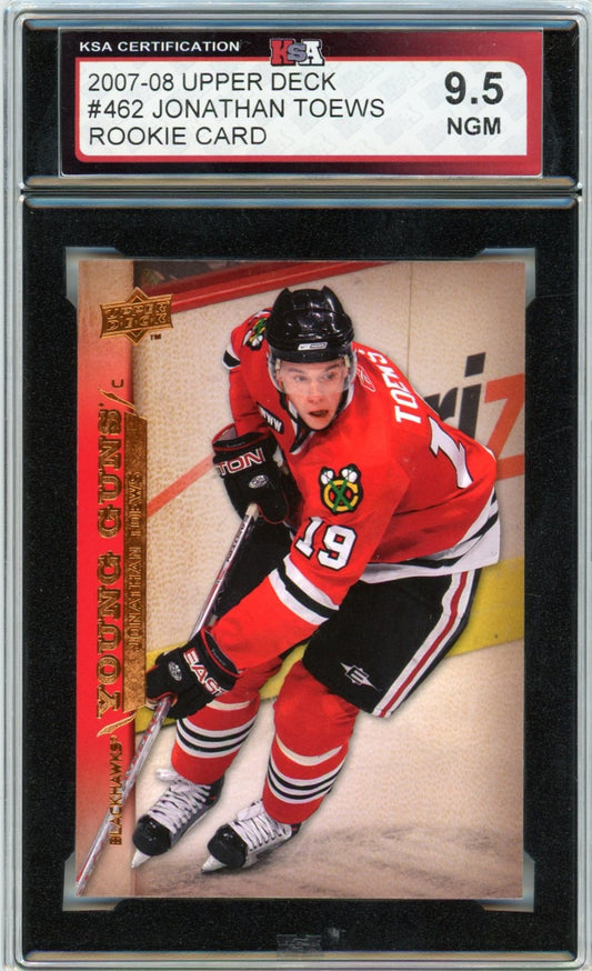 2007/08 Upper Deck Jonathan Toews Graded Rookie Card #462 KSA 9.5