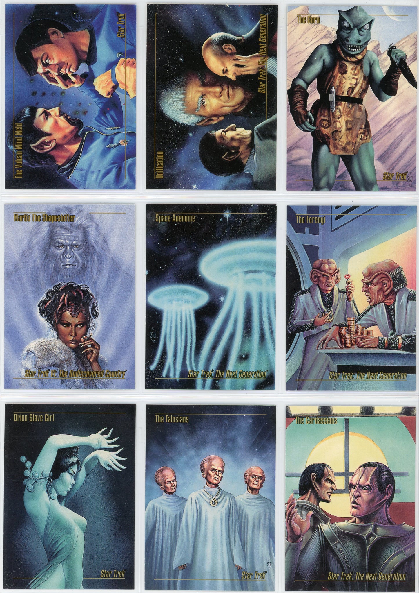 1993 Skybox Star Trek Master Series Complete Set (90 Cards)