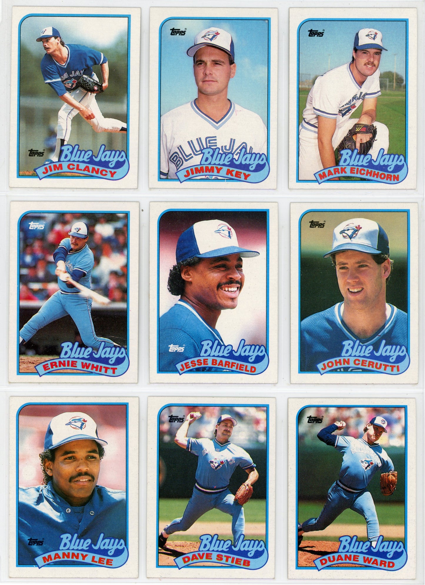 1989 Topps Vintage Toronto Blue Jays Team Set (28 Cards) No George Bell Record Breaker