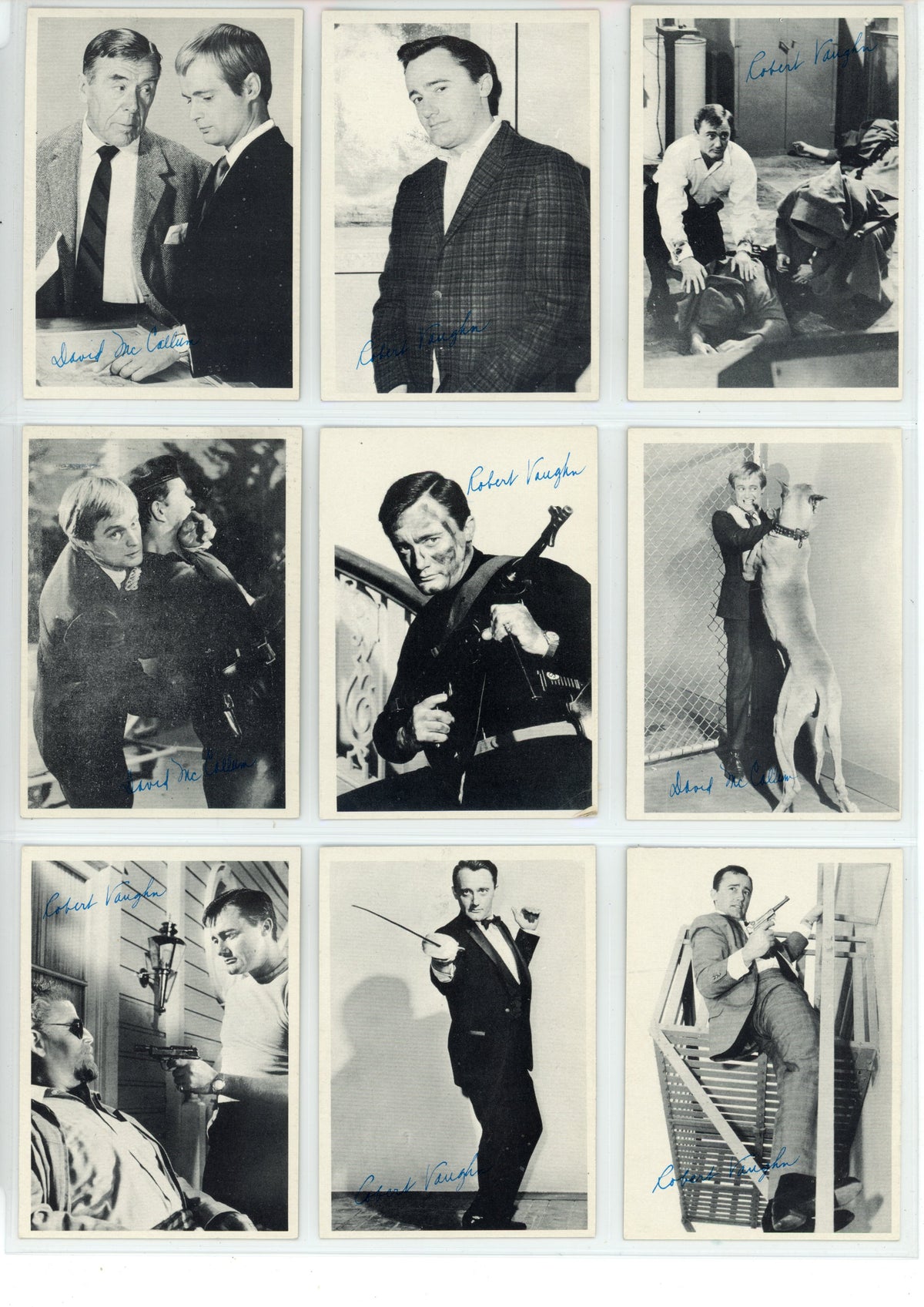 1965 Topps The Man from U.N.C.L.E. Trading Card Complete Set (55 Cards) High Grade