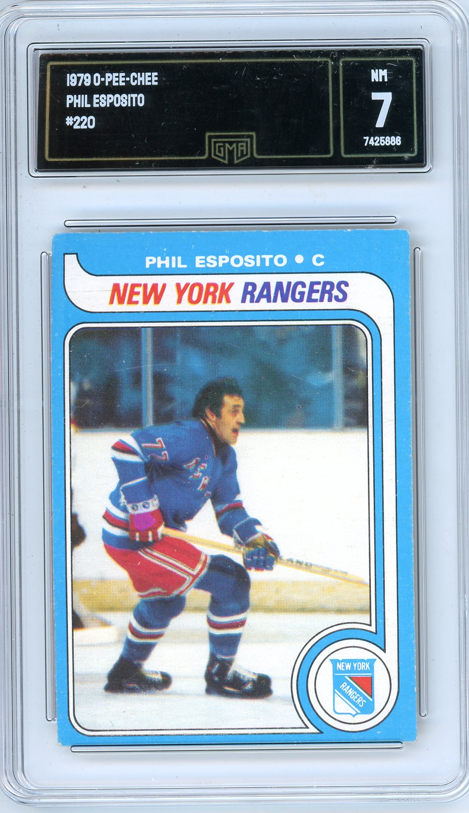 1979 O-Pee-Chee Phil Esposito Graded Card #220 GMA 7