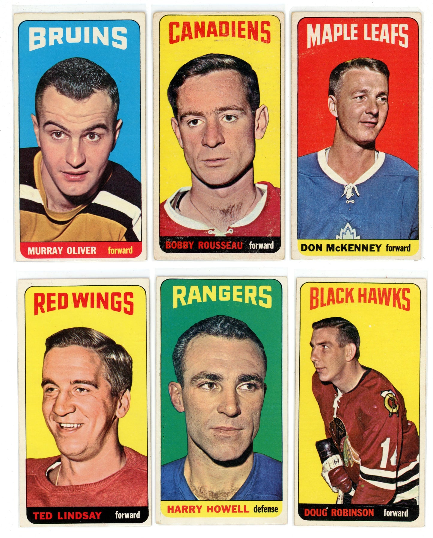 1964/65 Topps NHL Hockey "Tall Boys" Complete Set (110 Cards) VG/EX+ Condition