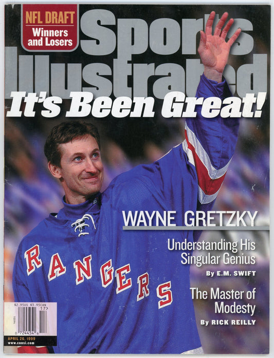 Sports Illustrated Vintage Magazine (April 26, 1999) Wayne Gretzky It's Been Great! Newsstand
