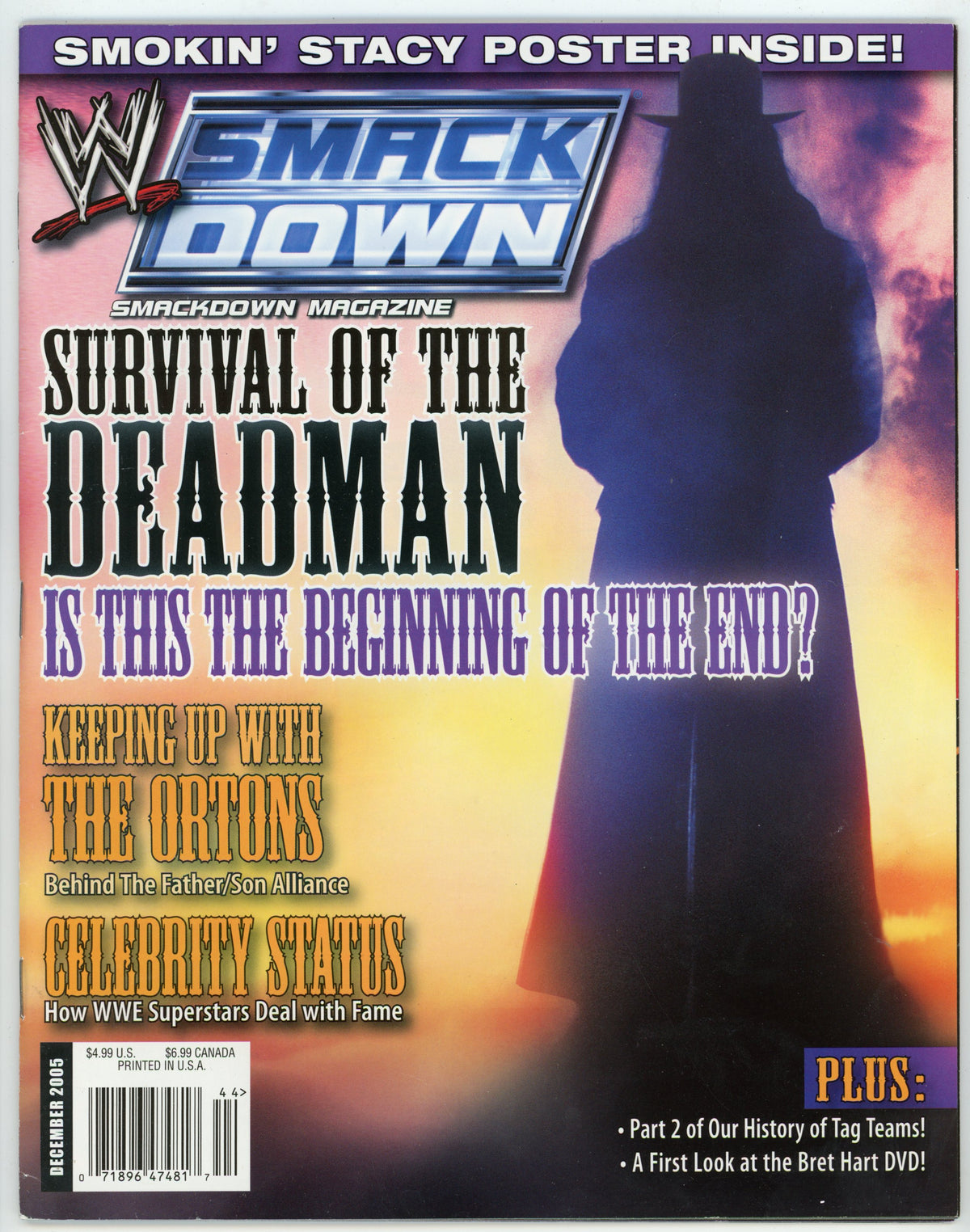 Smackdown Graphics 2005 WWE Smackdown Vintage Wrestling Magazine (December 2005) No Poster ...