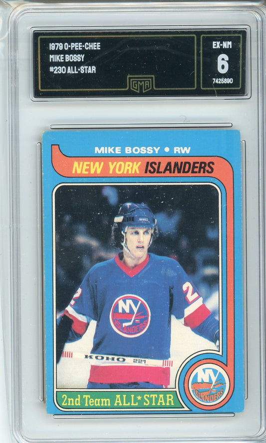 1979 OPC Mike Bossy #230 All-Star Graded Card GMA 6