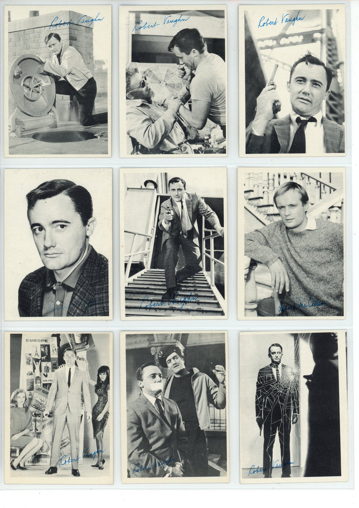 1965 Topps The Man from U.N.C.L.E. Trading Card Complete Set (55 Cards) High Grade