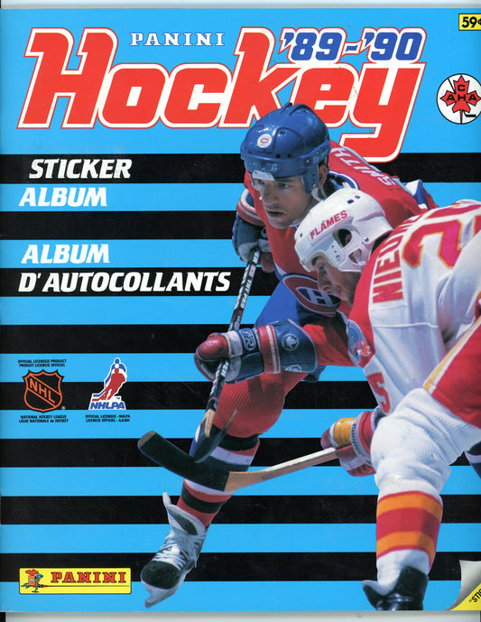 1989/90 Panini NHL Hockey Sticker Album Complete