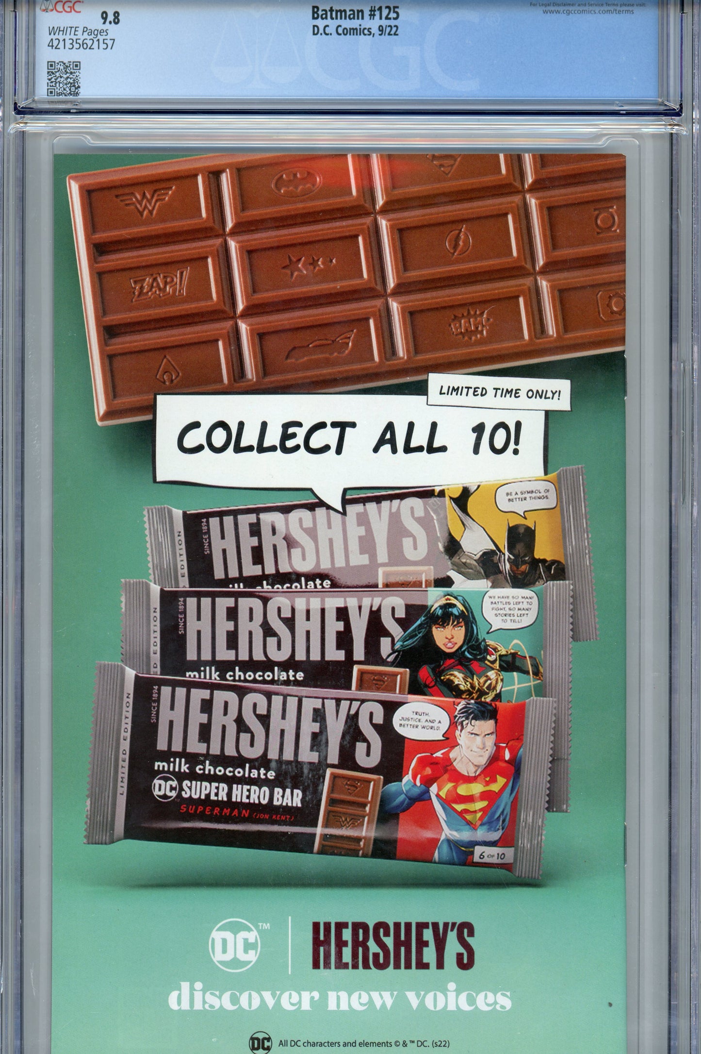 2022 DC Comics Batman #125 Graded Comic Book CGC 9.8 1st Failsafe Appearance *READ*