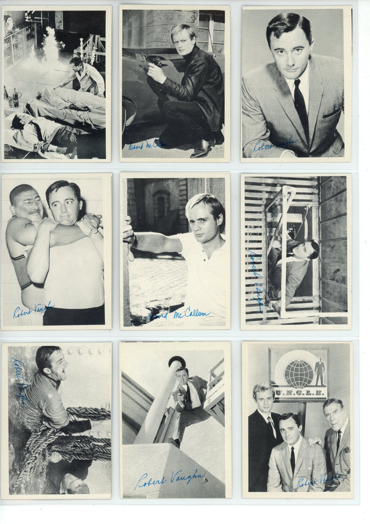 1965 Topps The Man from U.N.C.L.E. Trading Card Complete Set (55 Cards) High Grade