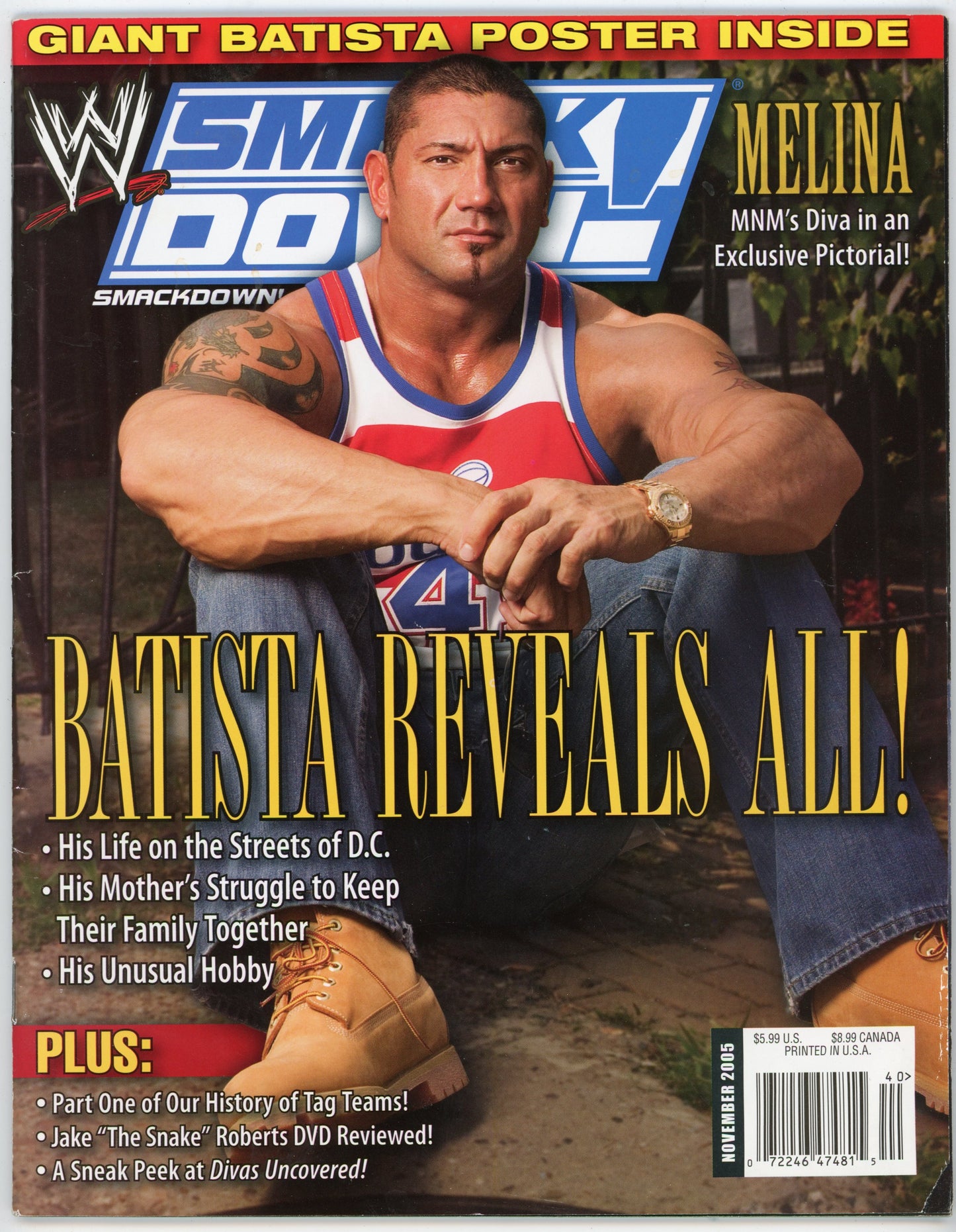WWE Smackdown! Vintage Wrestling Magazine (November 2005) No Poster