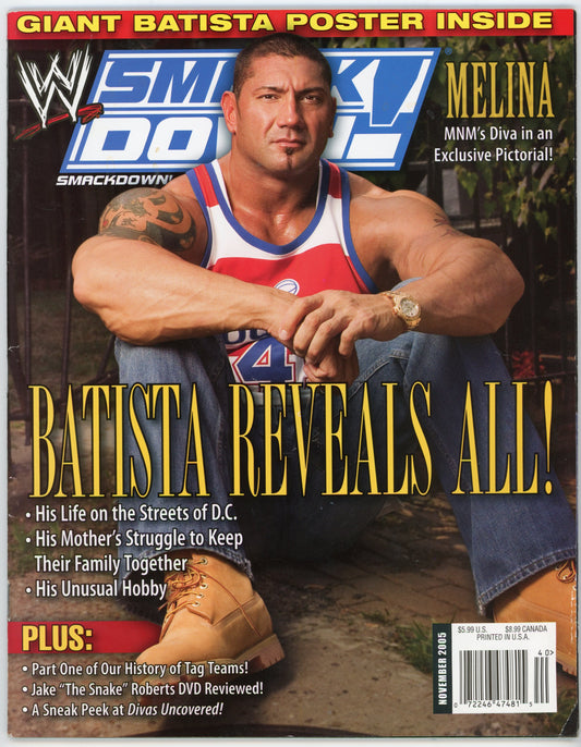 WWE Smackdown! Vintage Wrestling Magazine (November 2005) No Poster