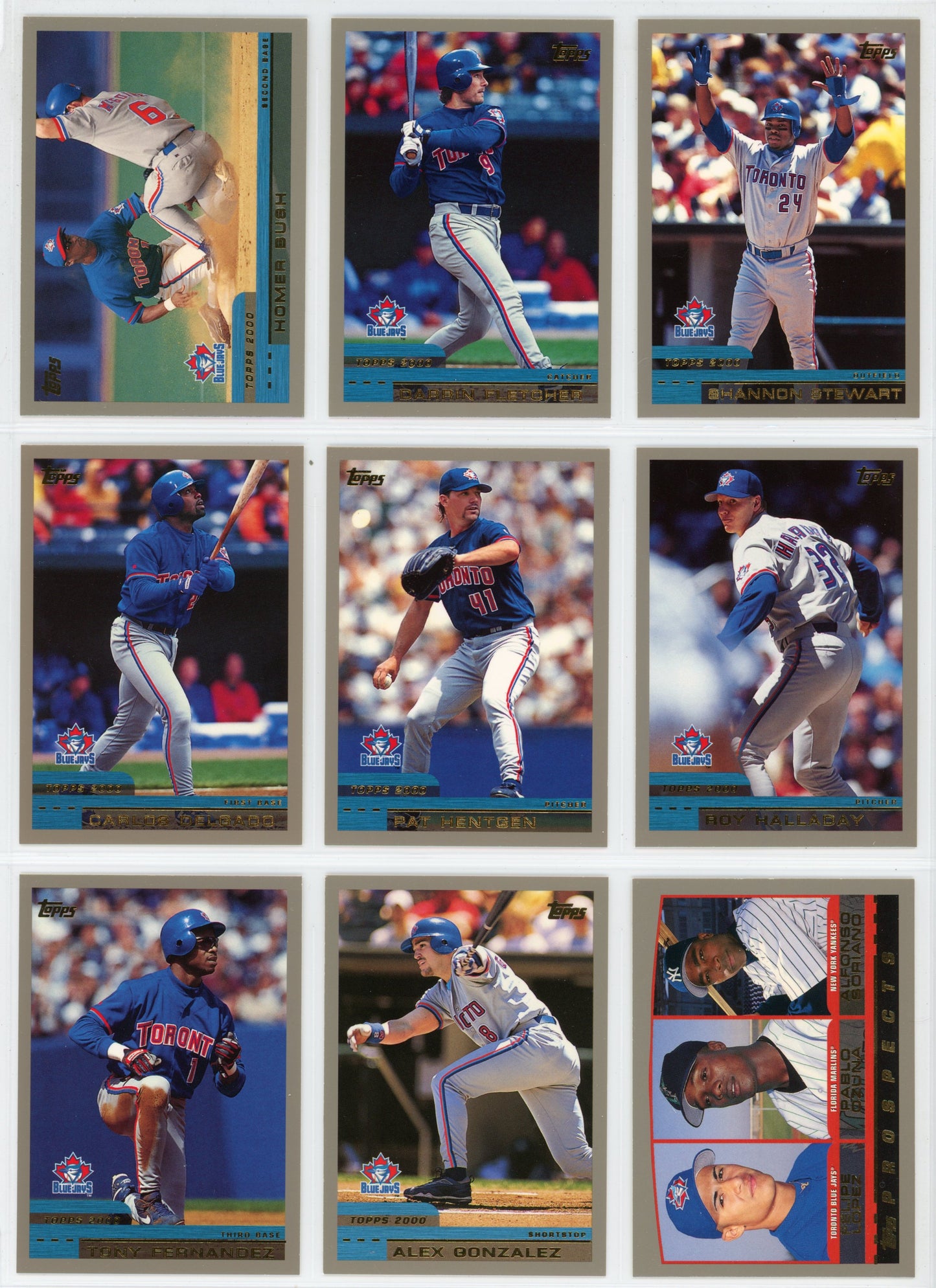 2000 Topps Vintage Toronto Blue Jays Team Set (20 Cards)