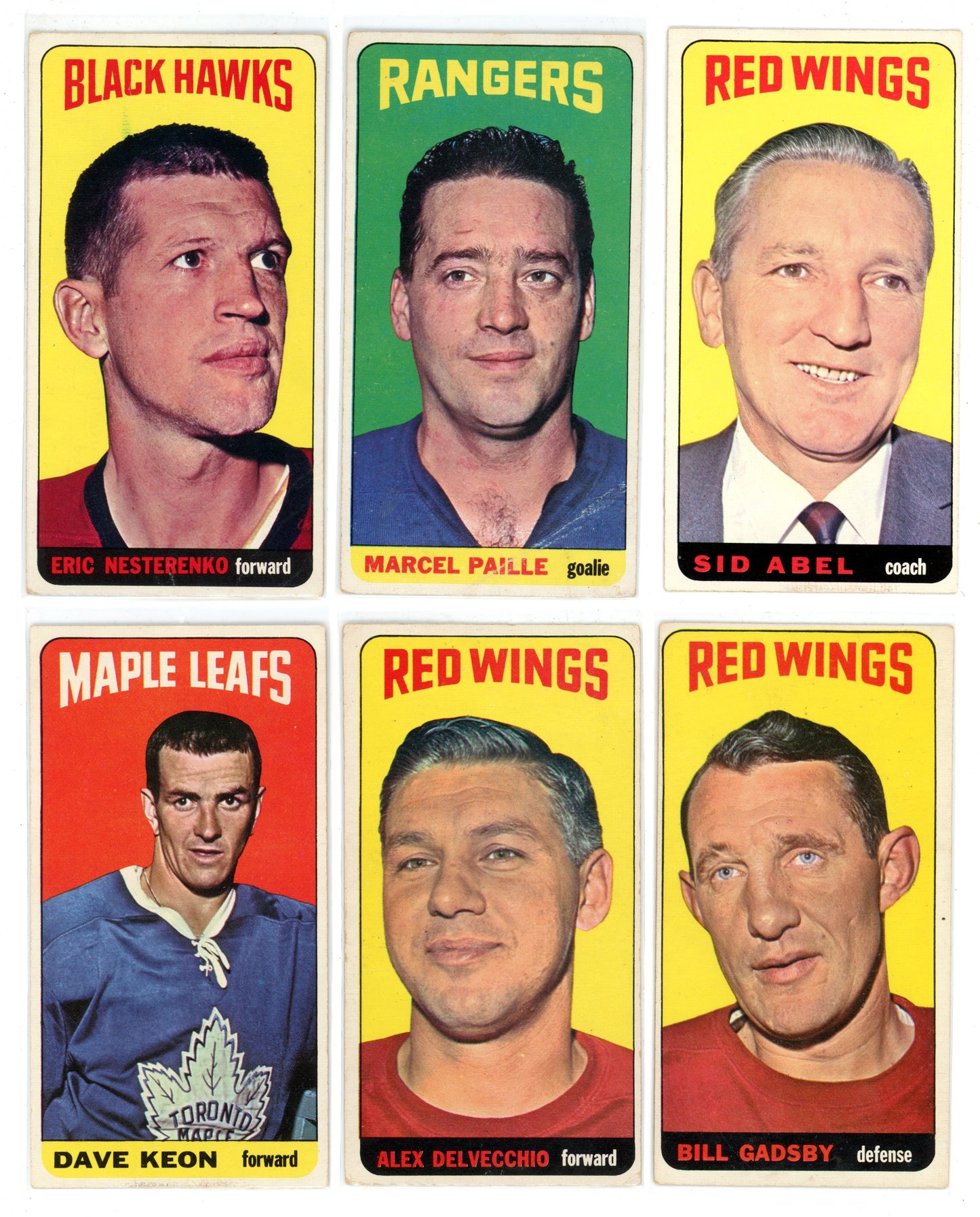 1964/65 Topps NHL Hockey "Tall Boys" Complete Set (110 Cards) VG/EX+ Condition