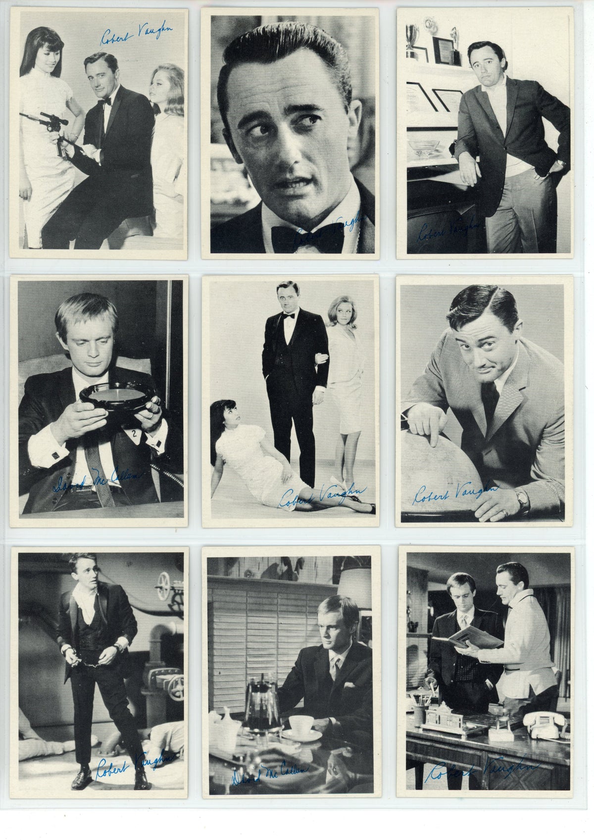 1965 Topps The Man from U.N.C.L.E. Trading Card Complete Set (55 Cards) High Grade