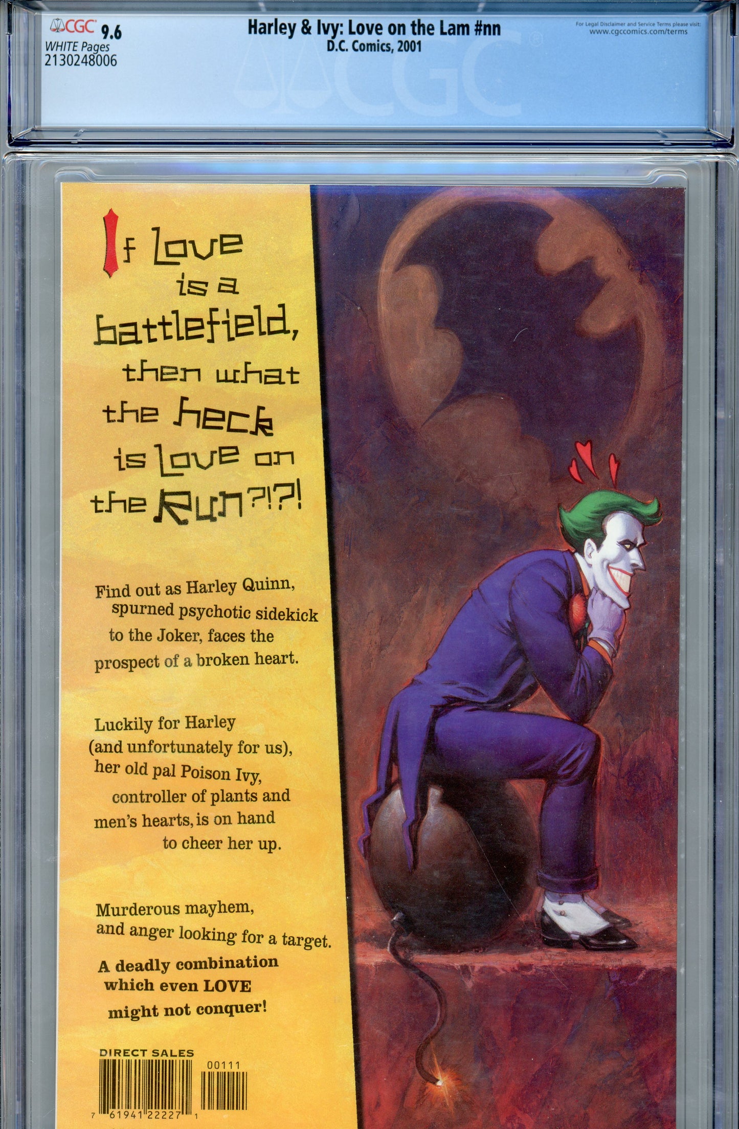 2001 DC Comics Harley & Ivy: Love on the Lam Graded Comic Book CGC 9.6