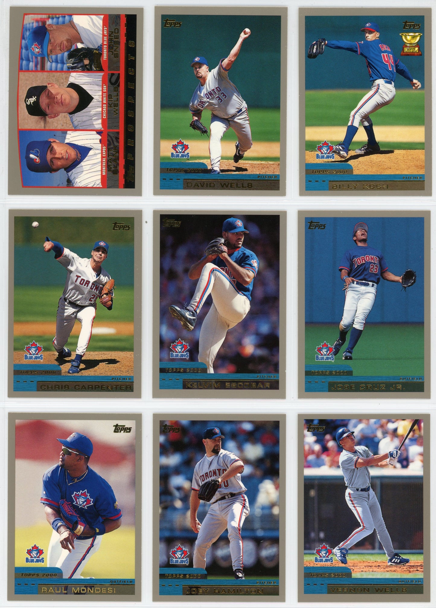 2000 Topps Vintage Toronto Blue Jays Team Set (20 Cards)