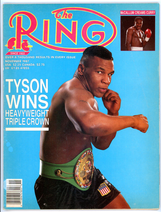 The Ring Vintage Boxing Magazine (November 1987) Mike Tyson Cover