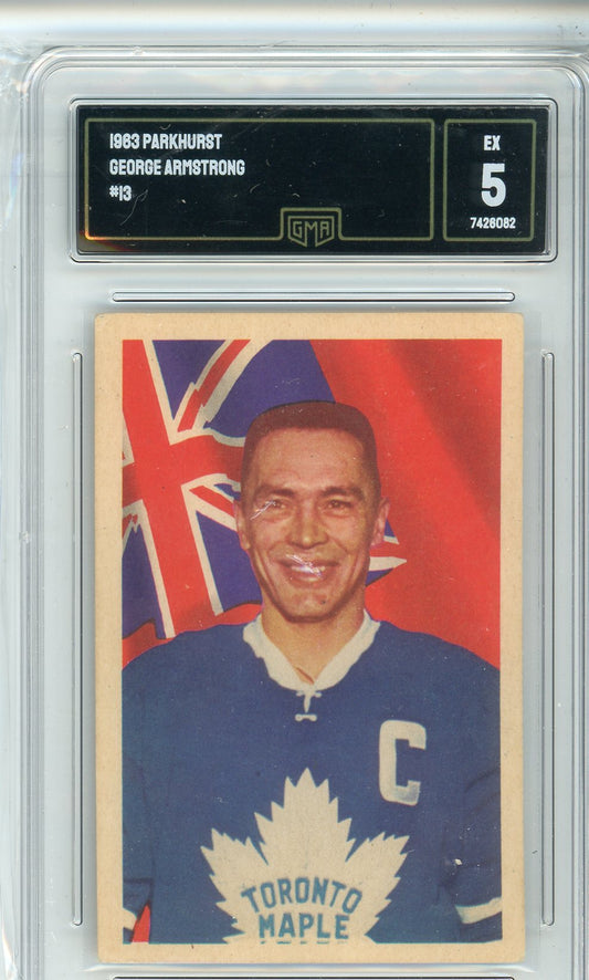 1963 Parkhurst George Armstrong #13 Graded Card GMA 5