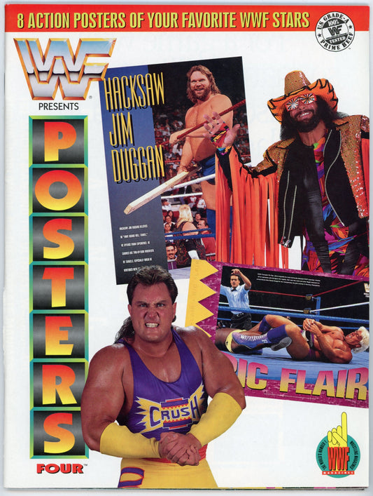 WWF WWE Presents Posters Volume Four Vintage Magazine (1992) 8 Posters