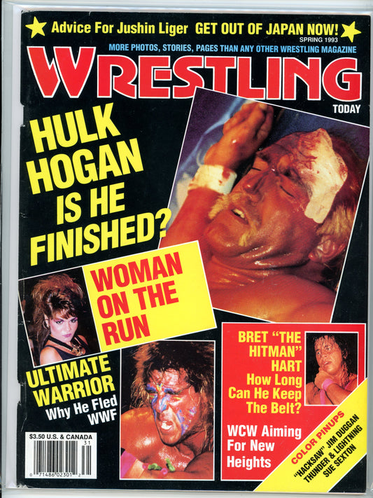 Wrestling Today Vintage Magazine (Spring 1993) Hulk Hogan