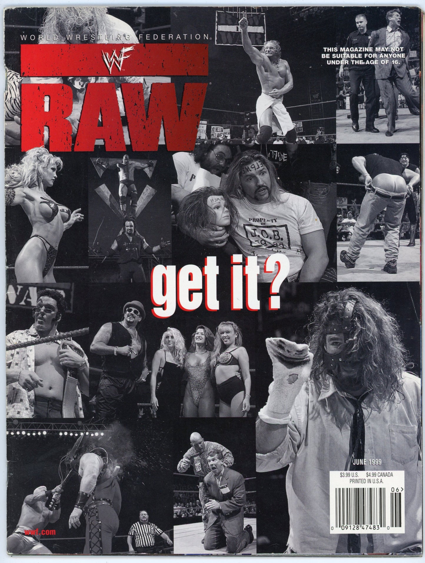 WWE Raw Vintage Wrestling Magazine (June 1999)
