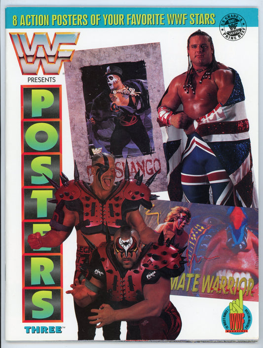 WWF WWE Presents Posters Volume Three Vintage Magazine (1992) 8 Posters