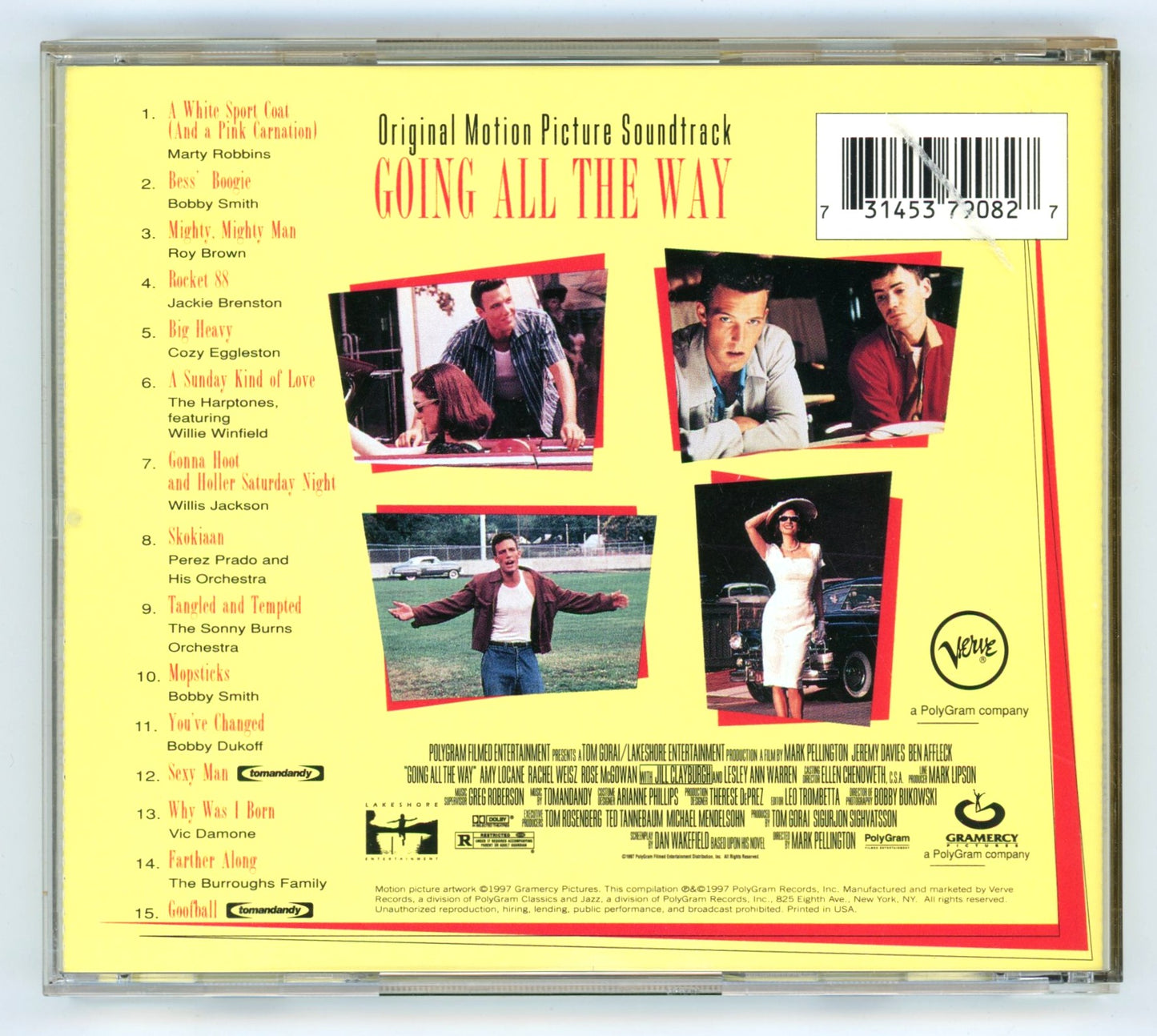 Going All the Way (1997) Motion Picture Soundtrack Vintage CD