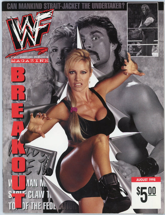 WWF WWE Vintage Wrestling Magazine (August 1998) Sable / Marc Mero Cover