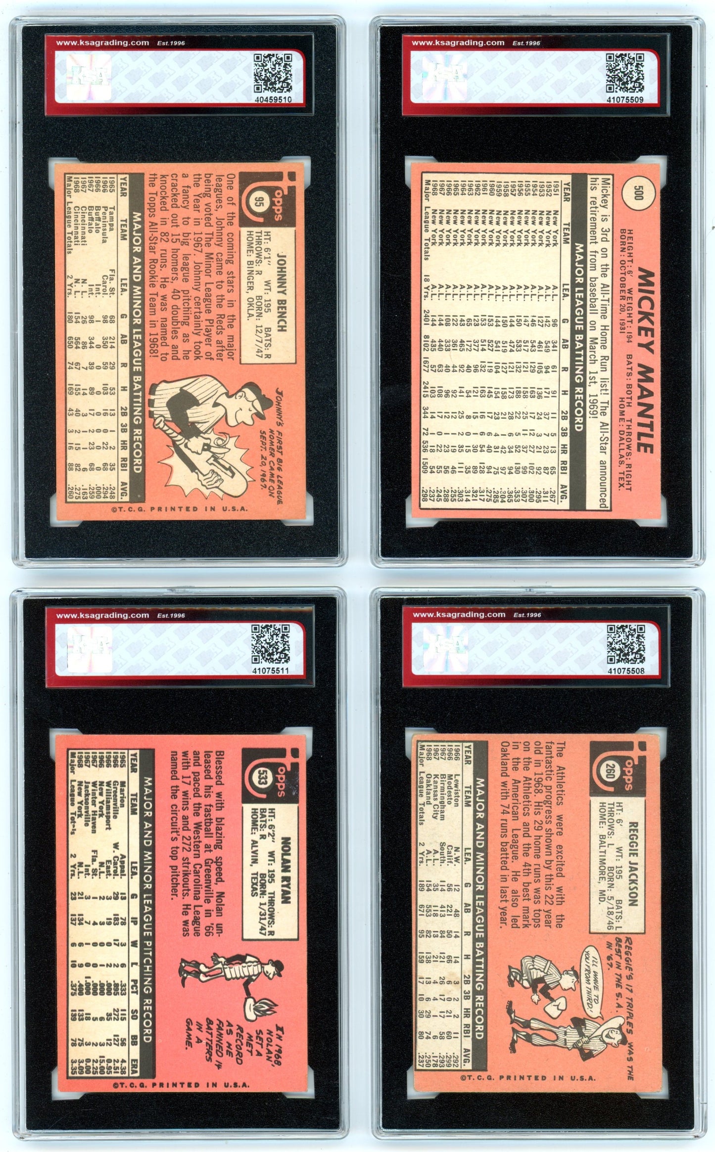 1969 Topps MLB Baseball Complete Set (664 Cards) - with 17 Graded HOF/Star Cards (KSA)