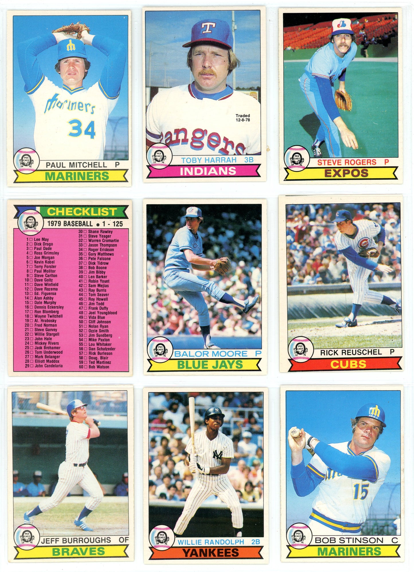 1979 O-Pee-Chee Baseball Complete Set (374 Cards) Excellent Shape