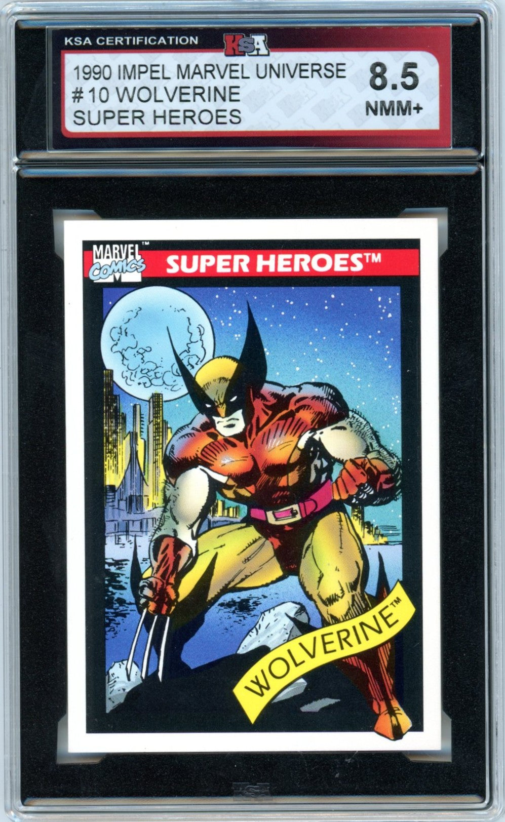 1990 Impel Marvel Universe Wolverine Super Heroes #10 Graded Card KSA 8.5
