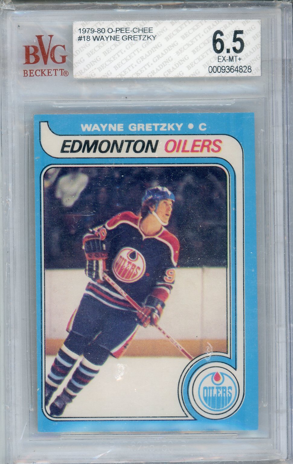 1979/80 O-Pee-Chee Wayne Gretzky #18 Graded Rookie Card BVG 6.5