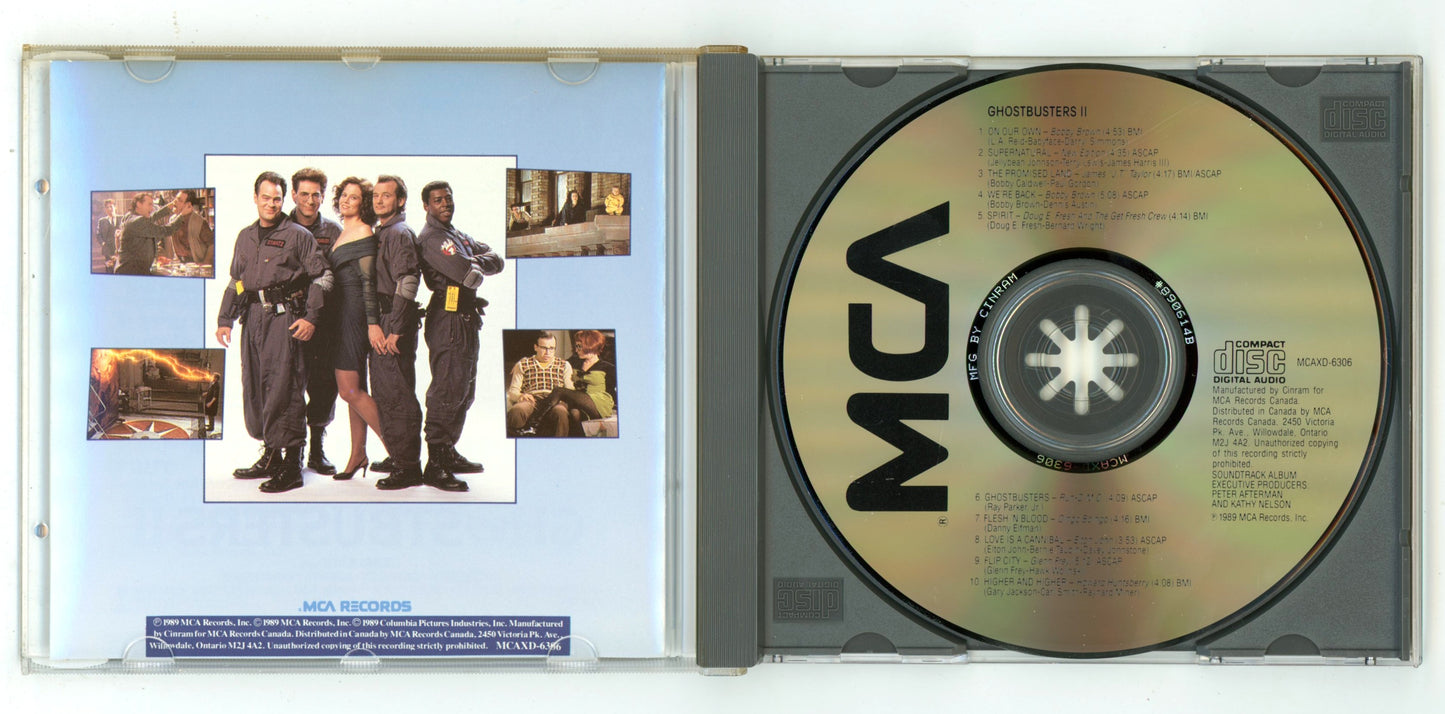 Ghostbusters II (1989) Motion Picture Soundtrack Vintage CD
