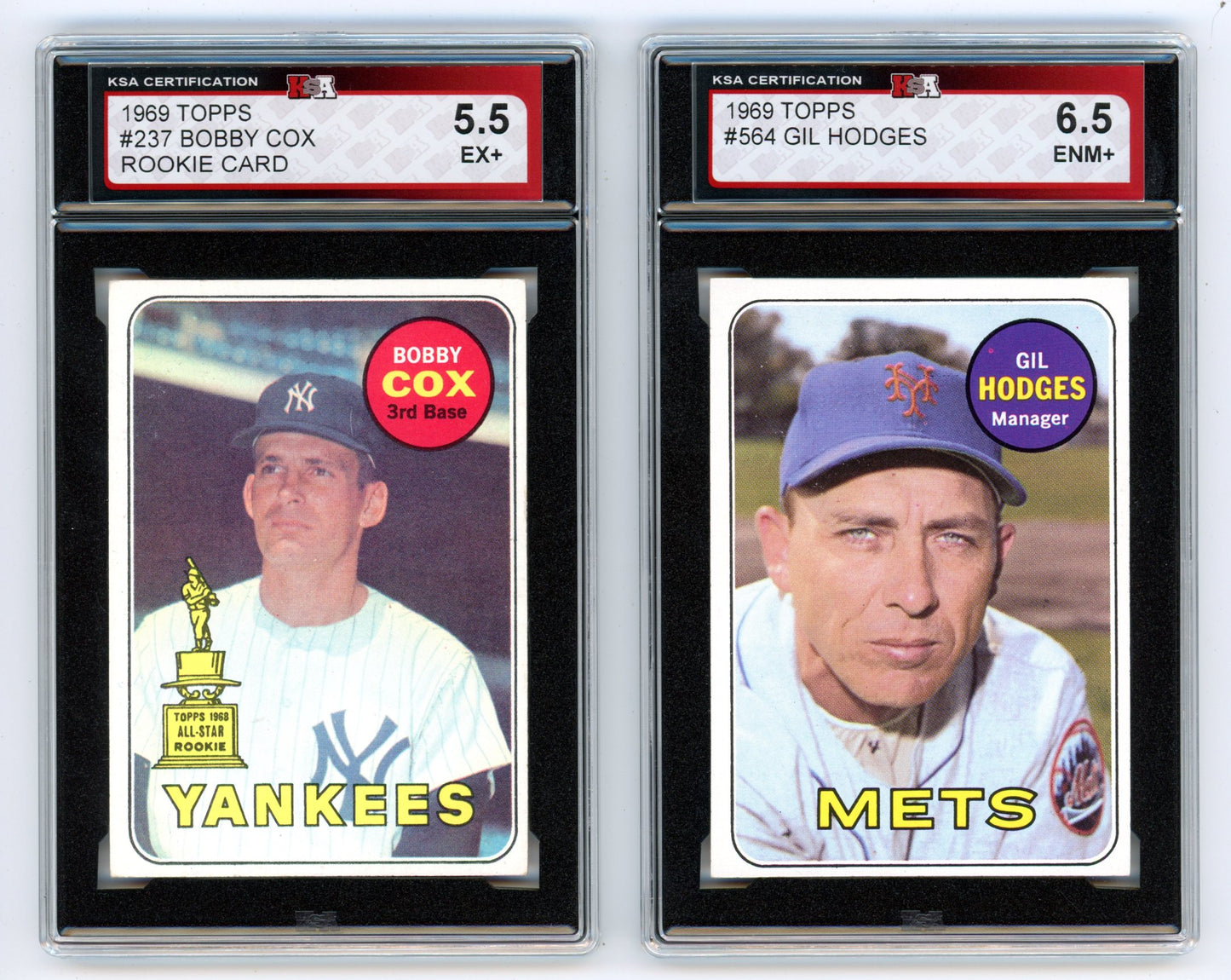 1969 Topps MLB Baseball Complete Set (664 Cards) - with 17 Graded HOF/Star Cards (KSA)