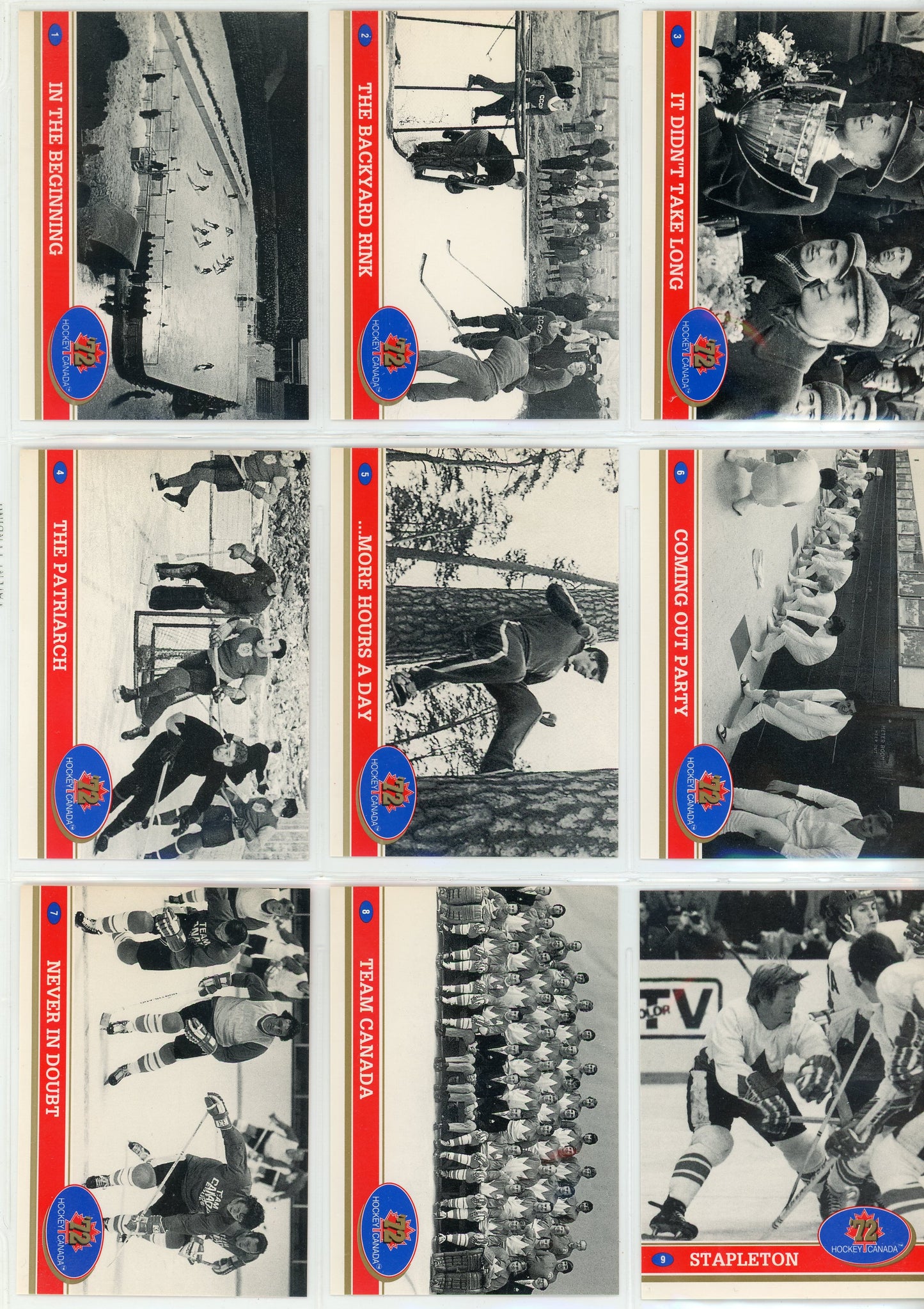 1991/92 Future Trends Canada '72 Summit Series Hockey Complete Set (101 Cards)