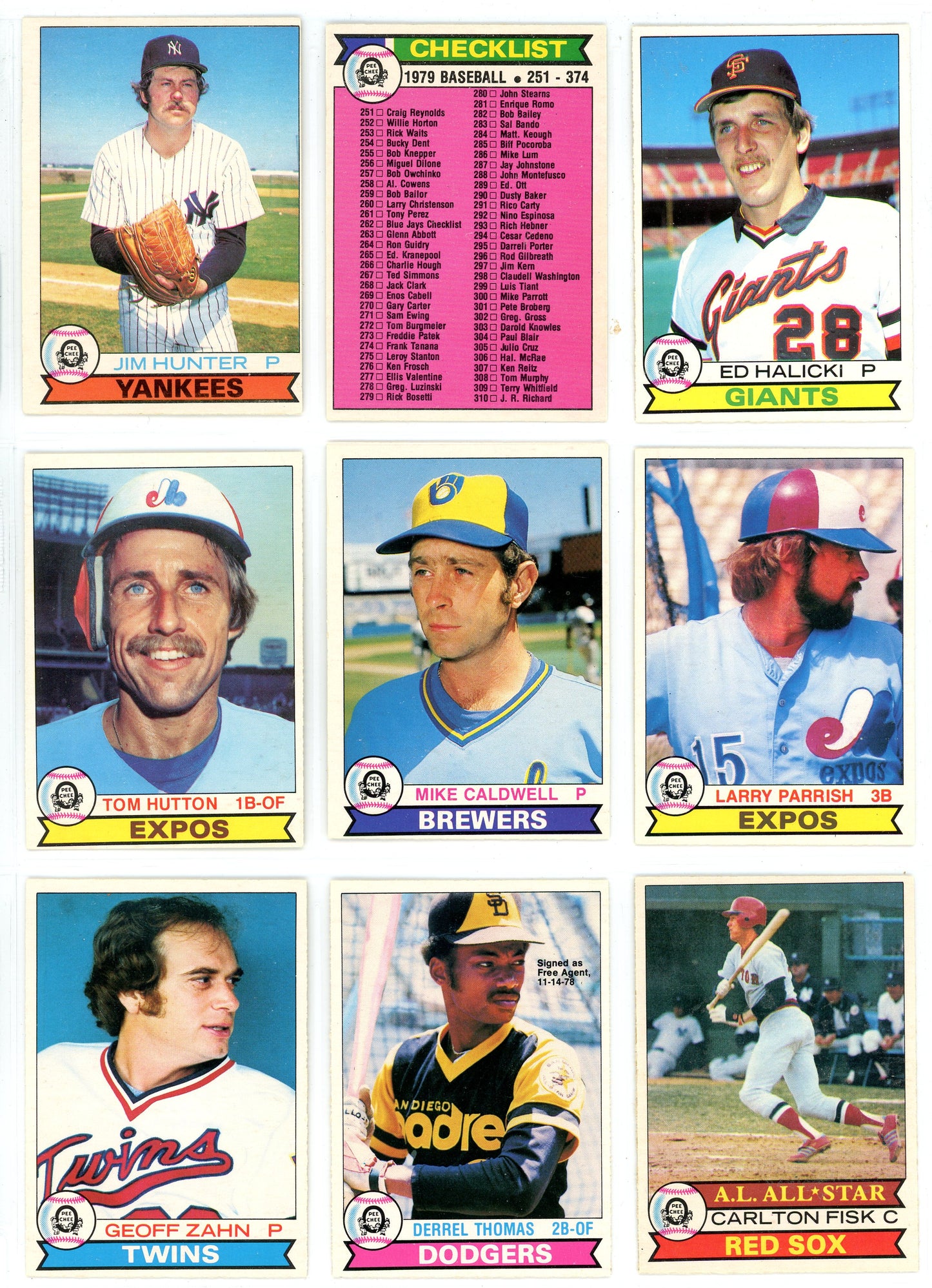 1979 O-Pee-Chee Baseball Complete Set (374 Cards) Excellent Shape