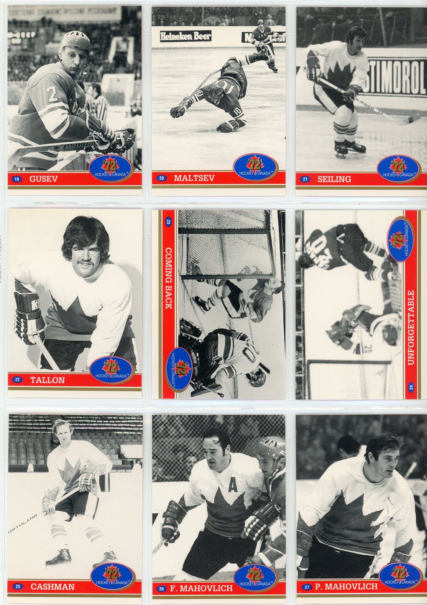 1991/92 Future Trends Canada '72 Summit Series Hockey Complete Set (101 Cards)