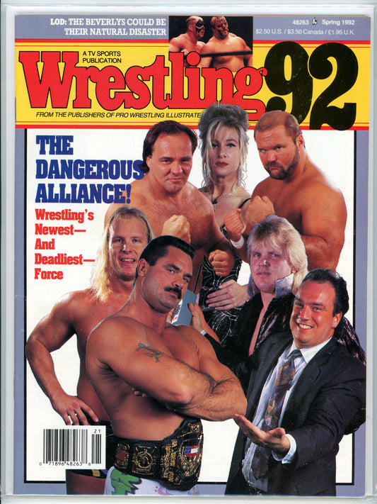 PWI TV Sports Wrestling 92 Vintage Magazine (Spring 1992) Steve Austin, Rick Rude