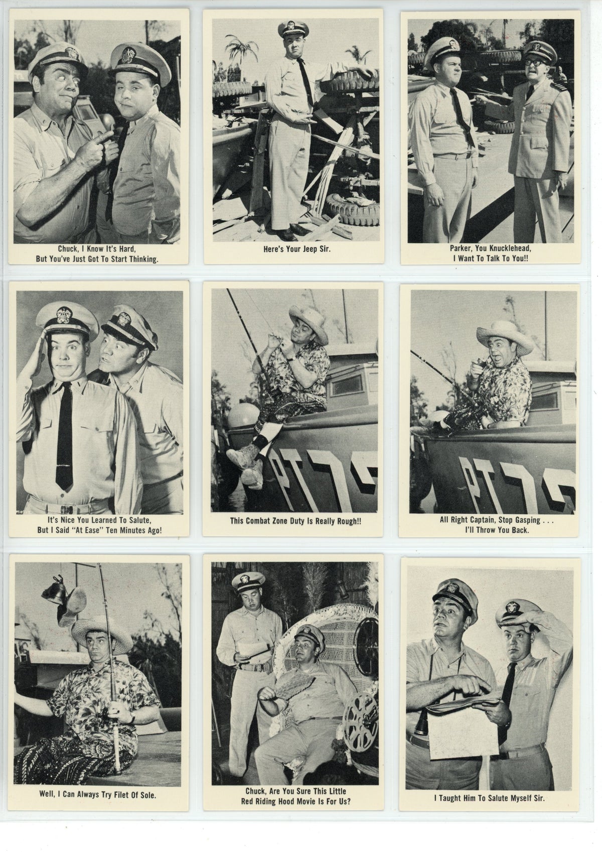 1965 Fleer McHale's Navy Trading Card Complete Set (66 Cards) EX+